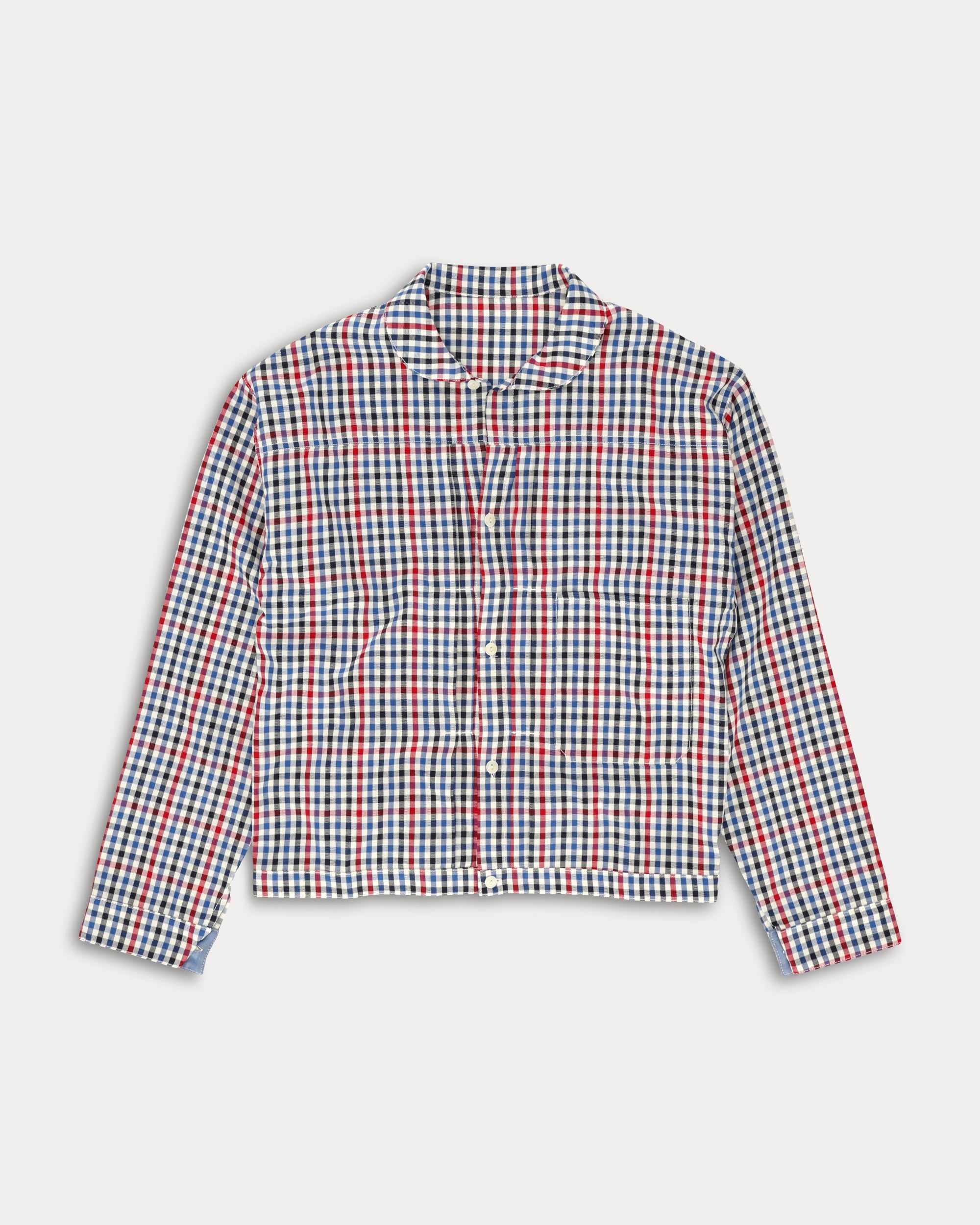 Peter Giacca in Cotone con motivo a Quadri