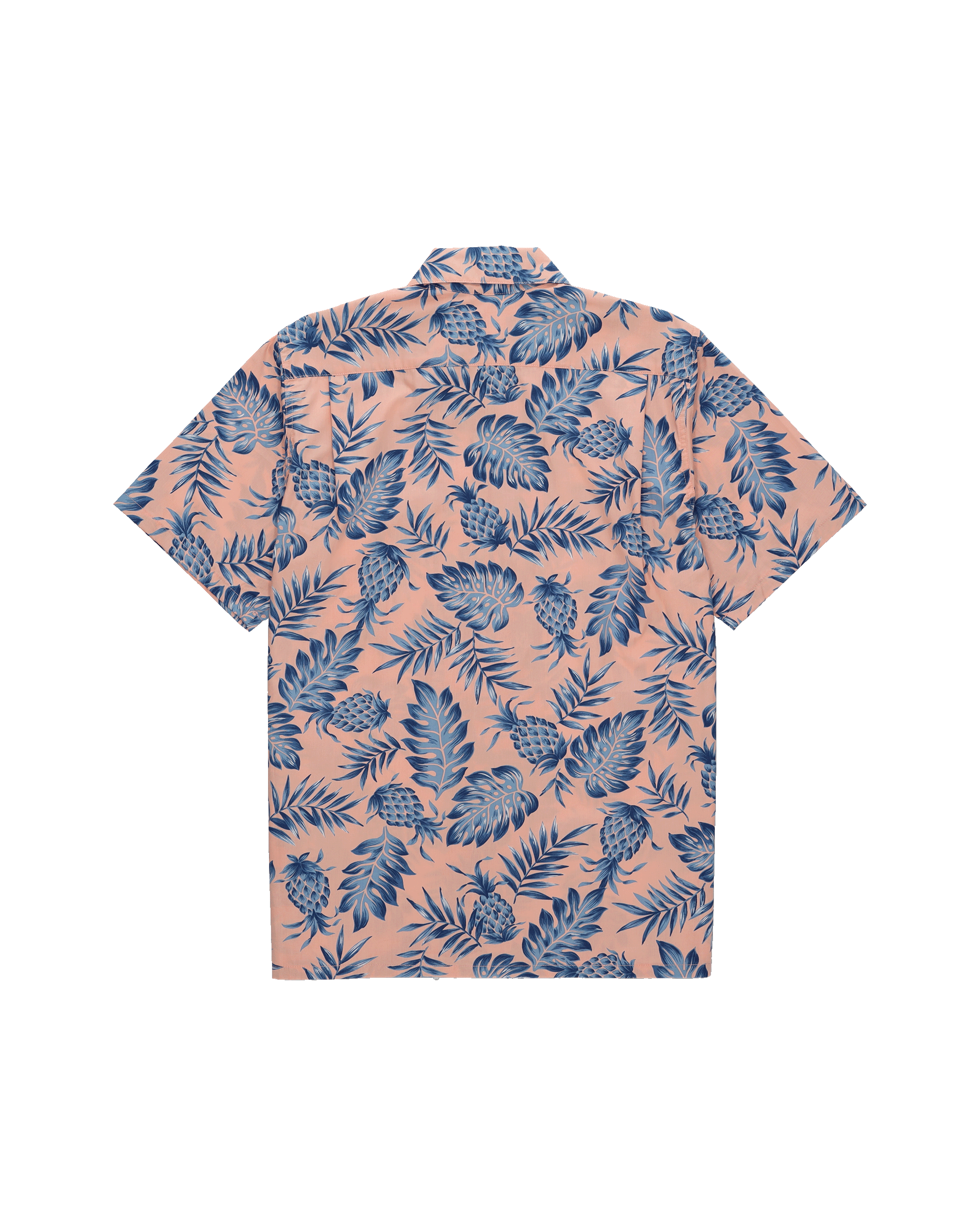 Pineapple Camicia Con Stampa in Cotone a Maniche Corte