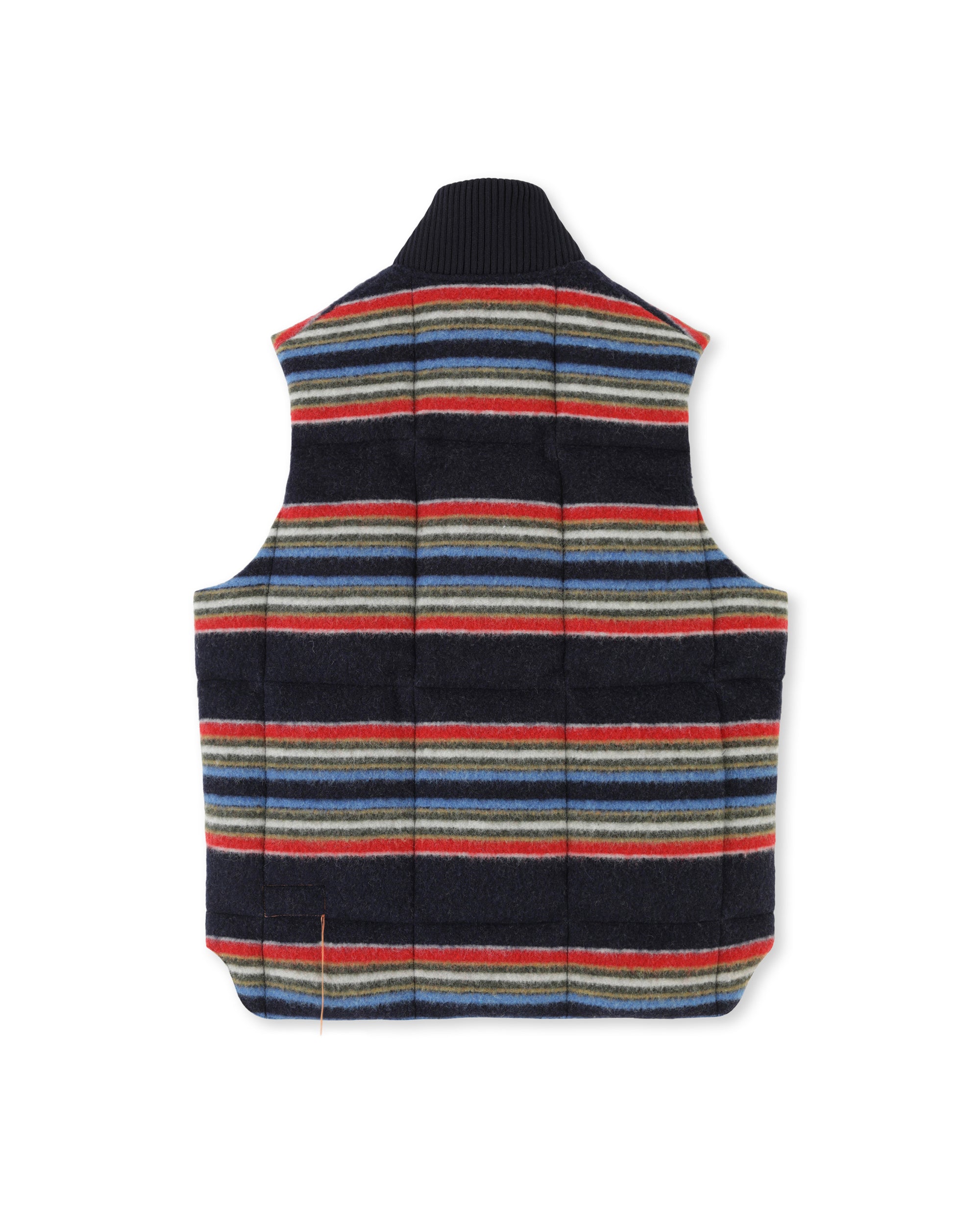 Queen Gilet Smanicato Imbottito con Motivo a Righe