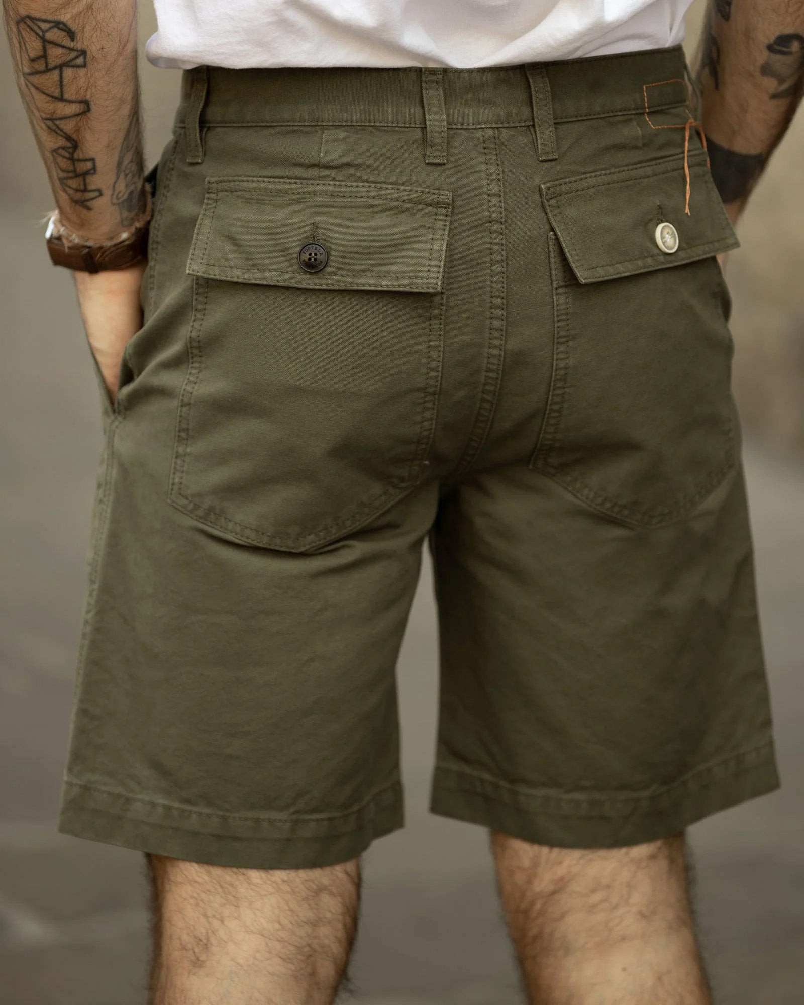 Rebelt Bermuda Con Tasche In Cotone