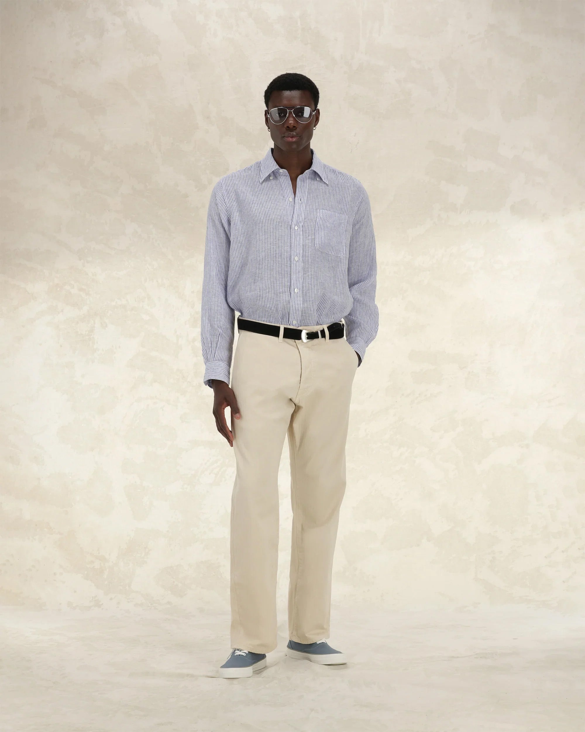 Reno Cotton Herringbone Pants
