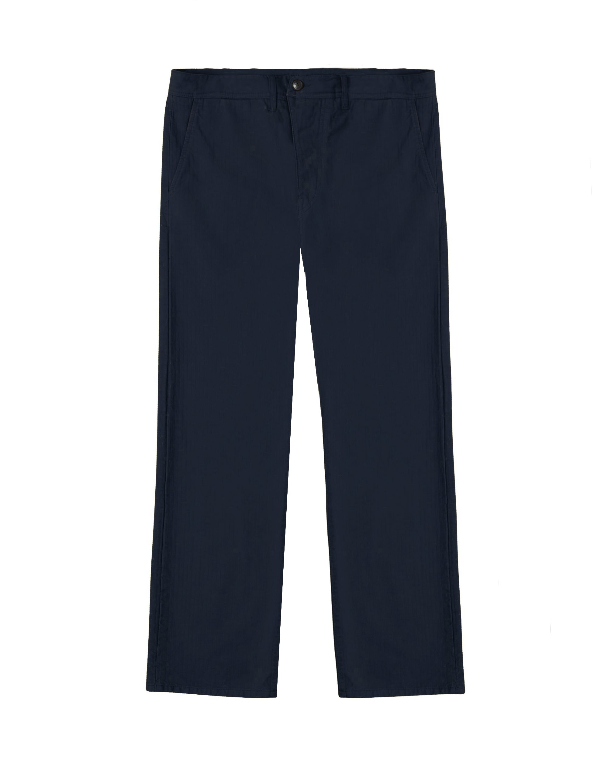 Reno Pantaloni In Herringbone di Cotone