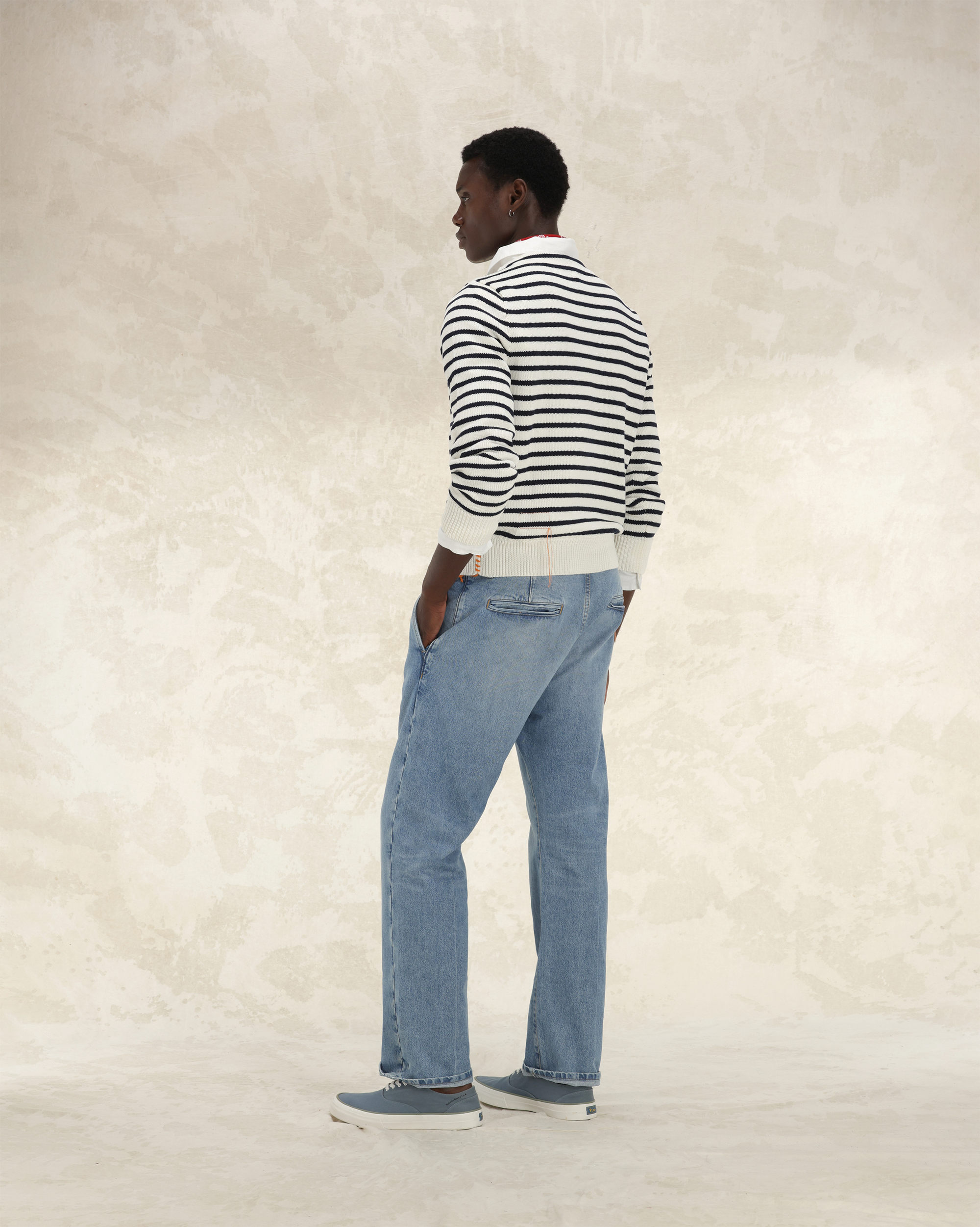 Reno Pantaloni in Denim Bleach Wash