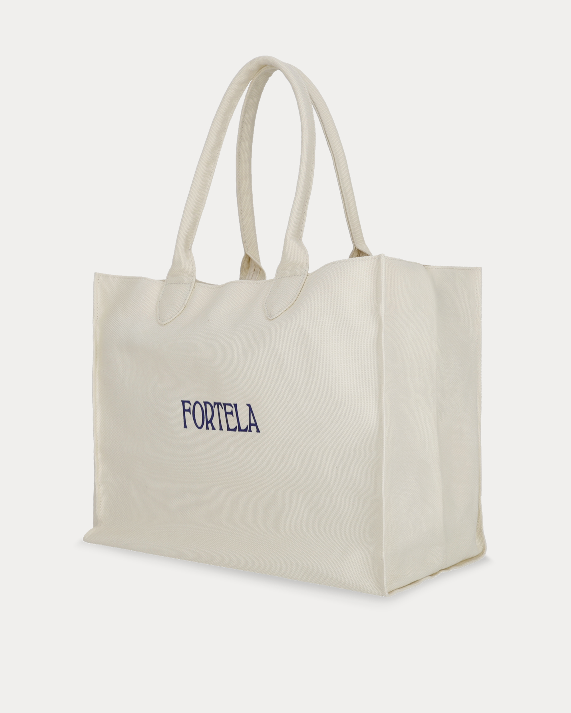 Rookbag Borsa In Cotone Con Logo Stampato