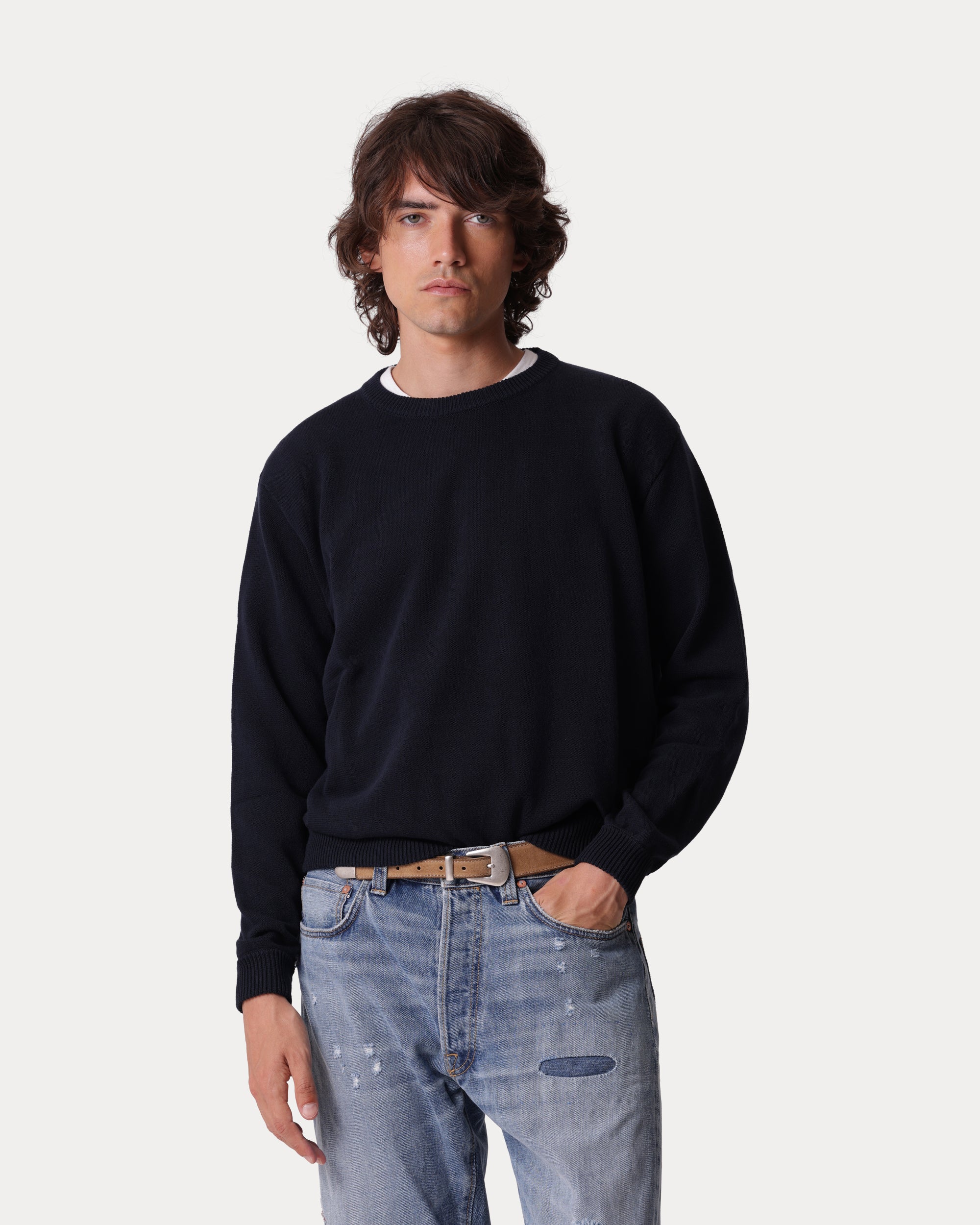 Rover Cotton Crew Neck Sweater