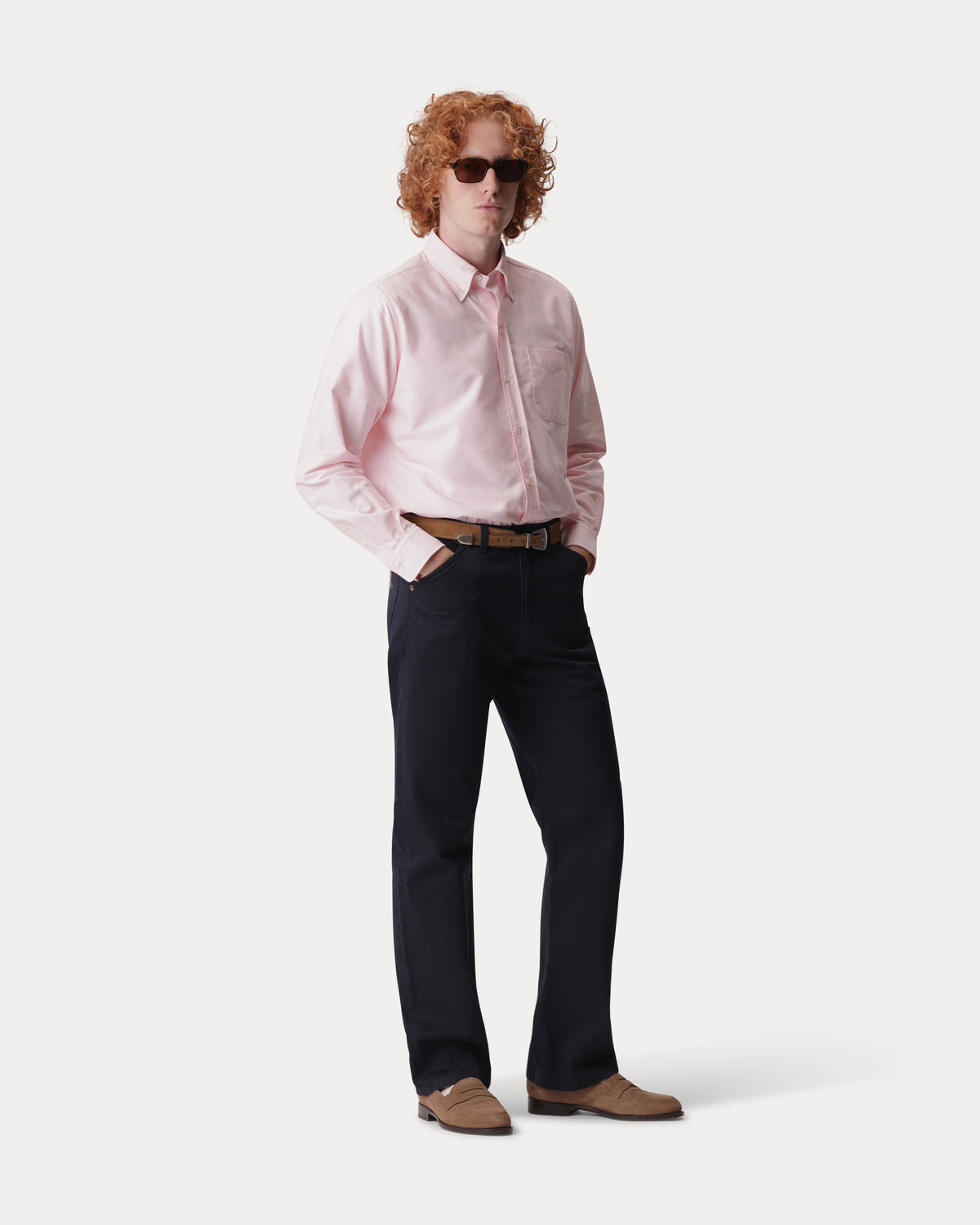 Mcqueen Cotton Herringbone Trousers