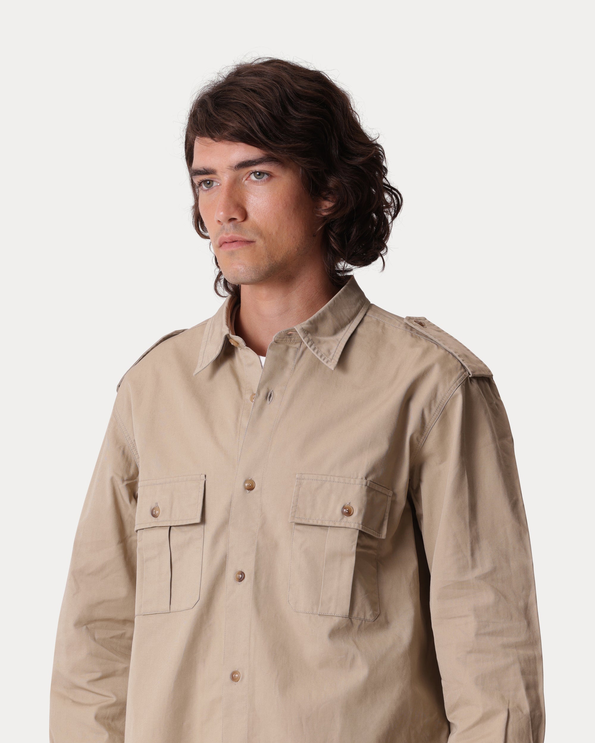 Sahara Cotton Military Overshirt