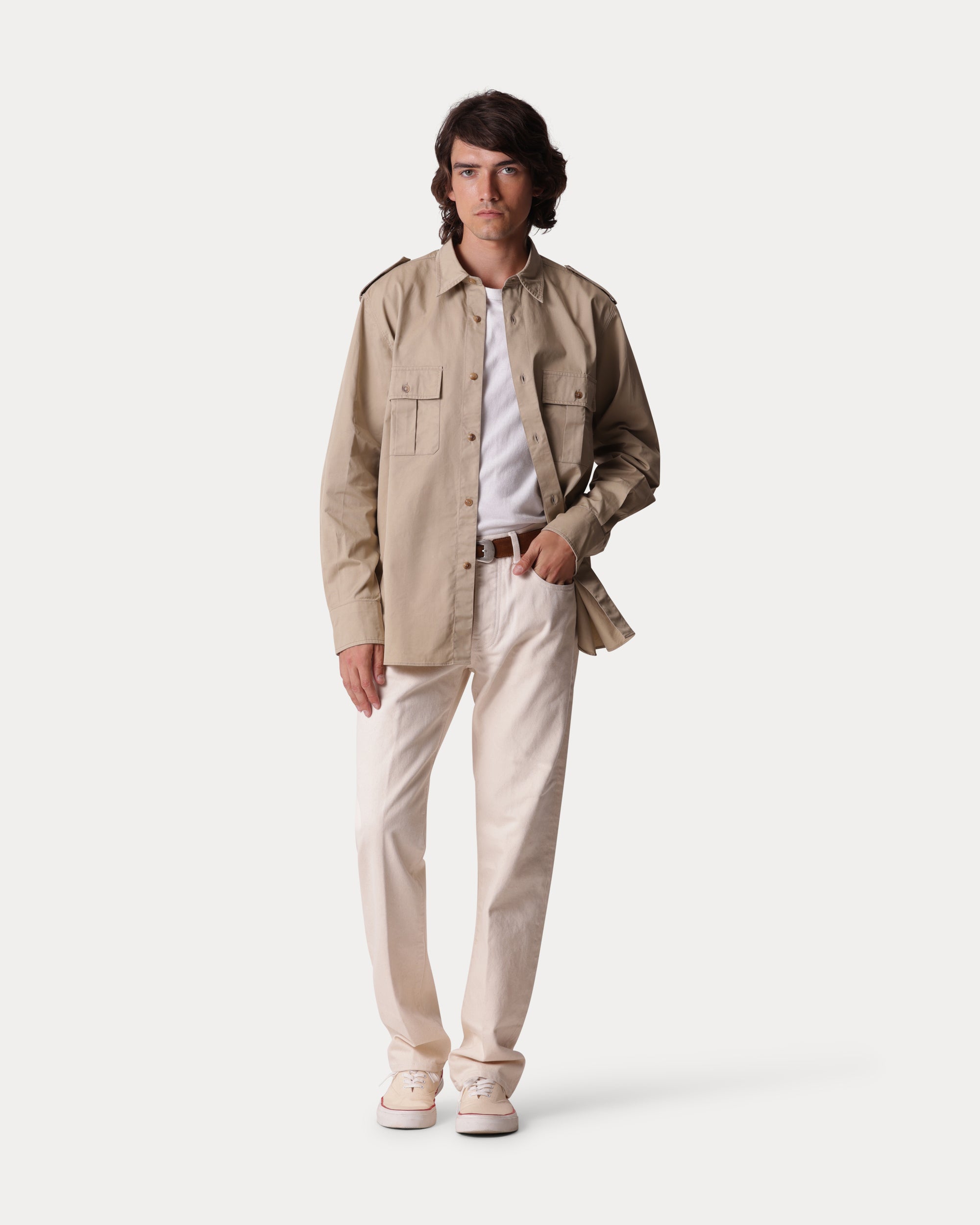 Sahara Cotton Military Overshirt