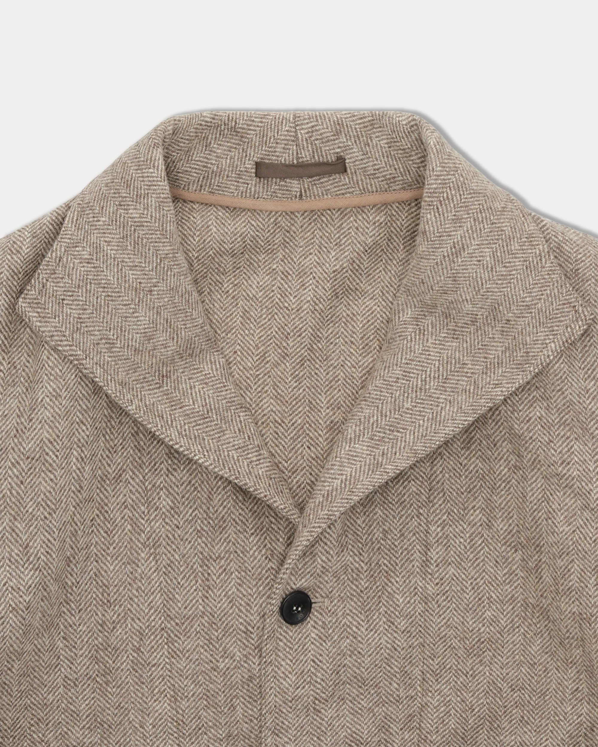 Scotland Wool Herringbone Jacket