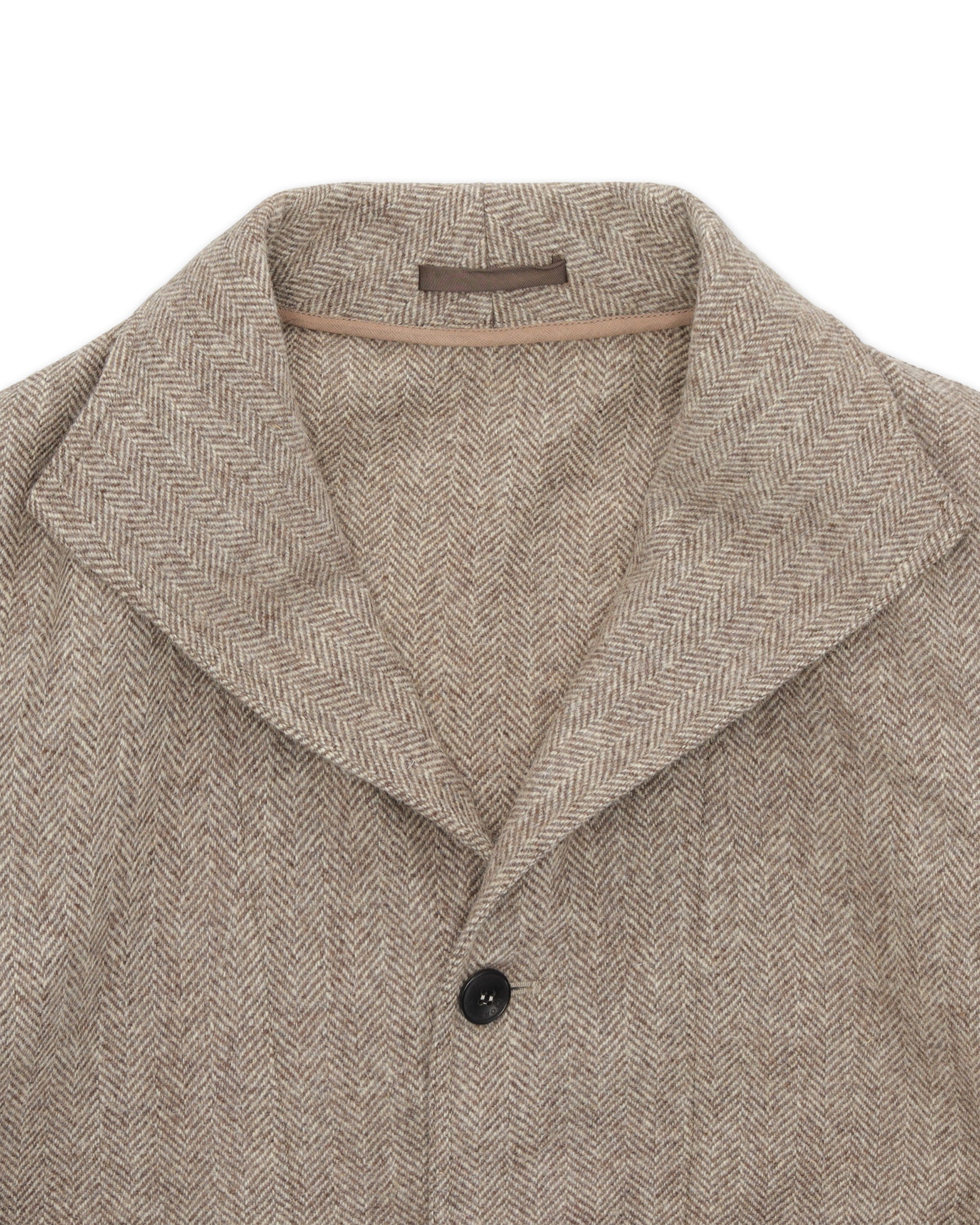 Scotland Giacca In Herringbone Di Lana