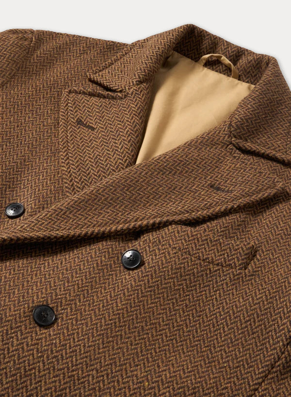 Serwilliam1 Double-Breasted Tweed Coat