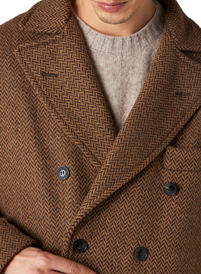 Serwilliam1 Cappotto Doppio Petto in Tweed