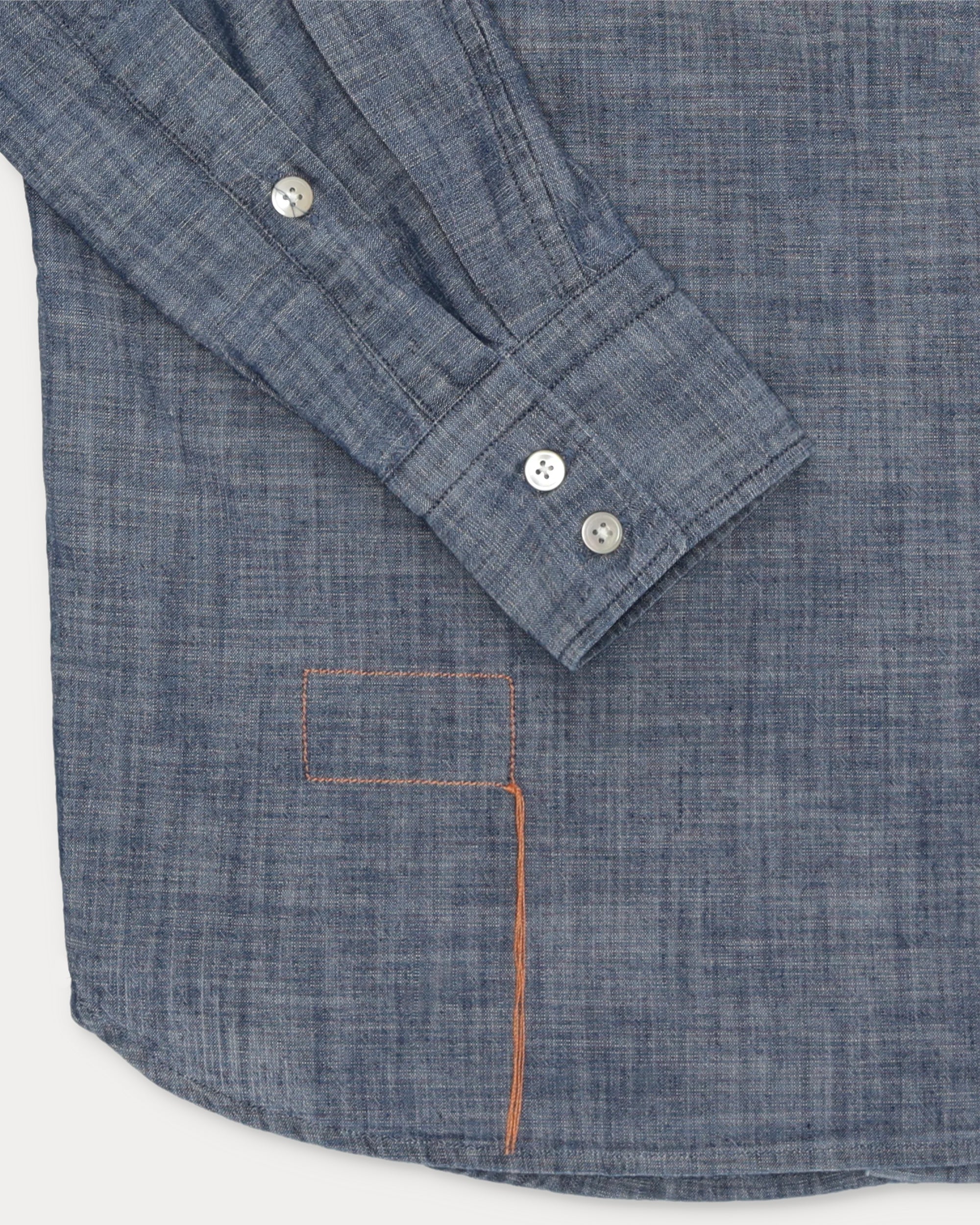 Sheep Camicia In Chambray