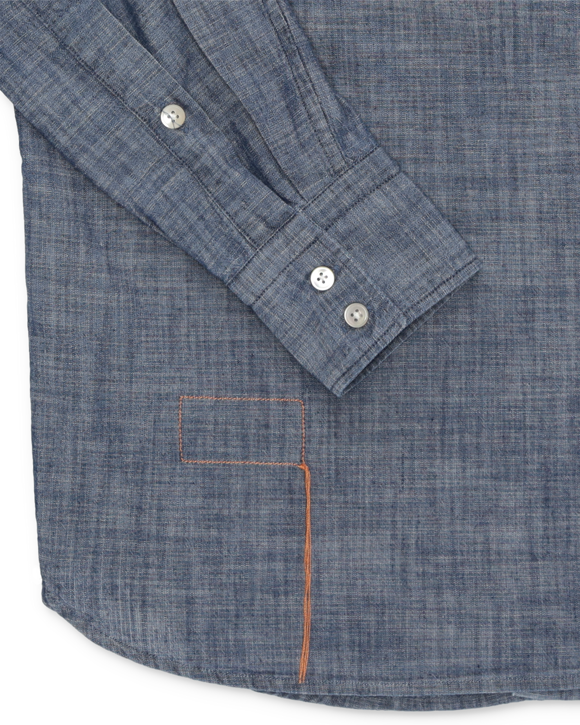 Sheep Camicia In Chambray