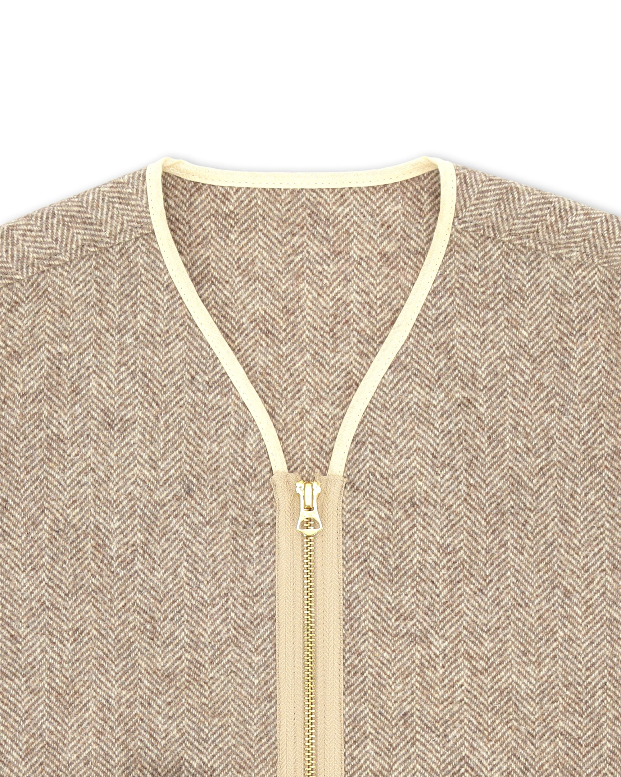 Sherpa Giacca In Herringbone Di Lana