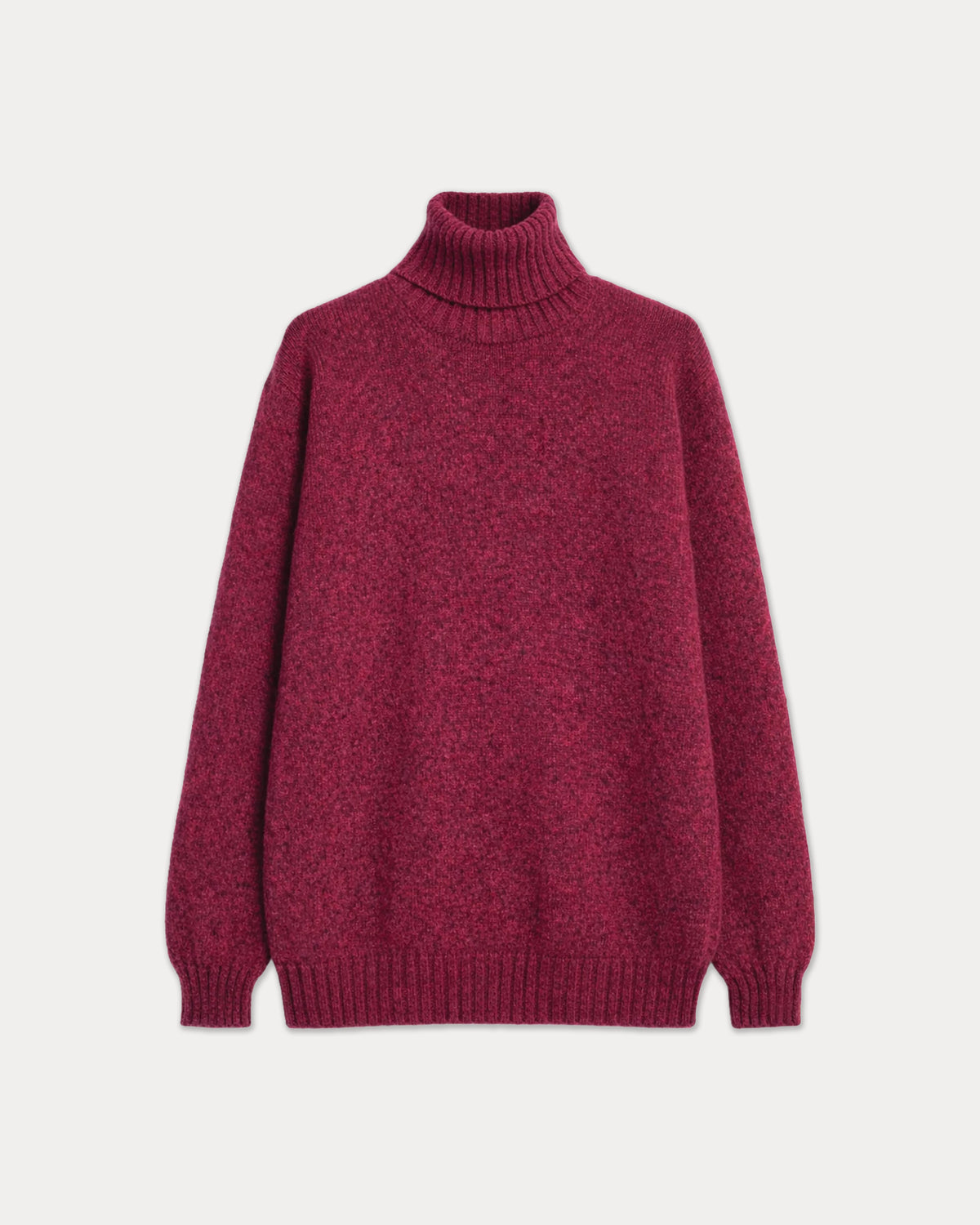 Shetlandturtleneck Wool Sweater