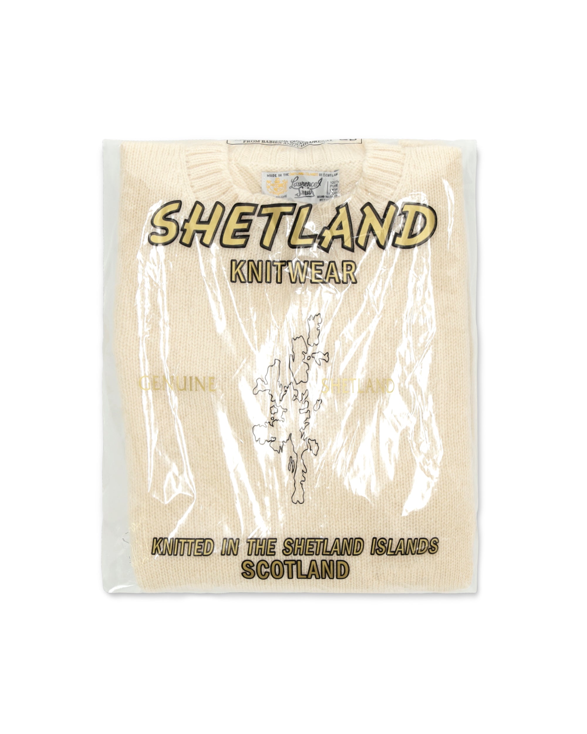 Shetlandcrewneck Wool Crew Neck Sweater