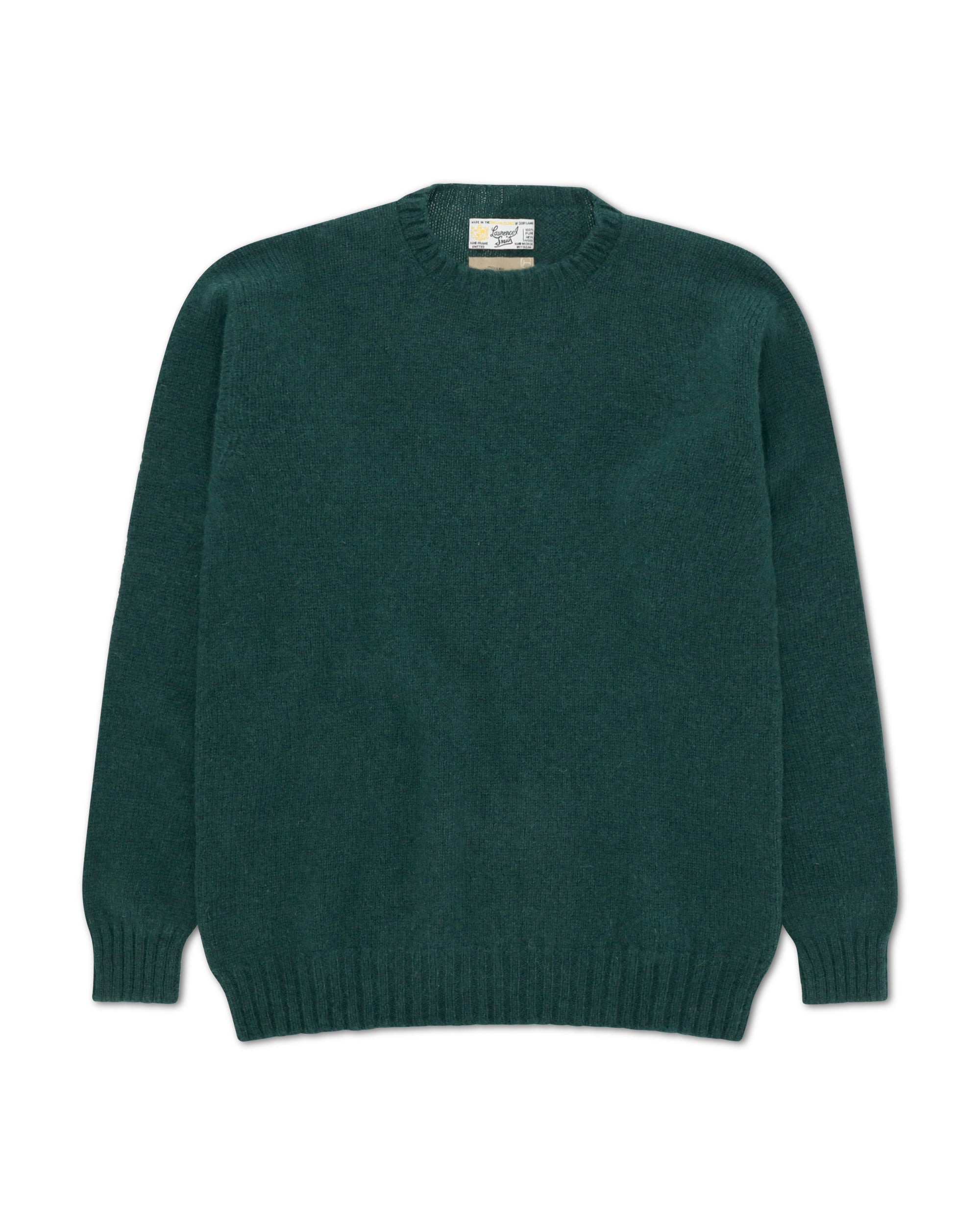Shetlandcrewneck Wool Crew Neck Sweater