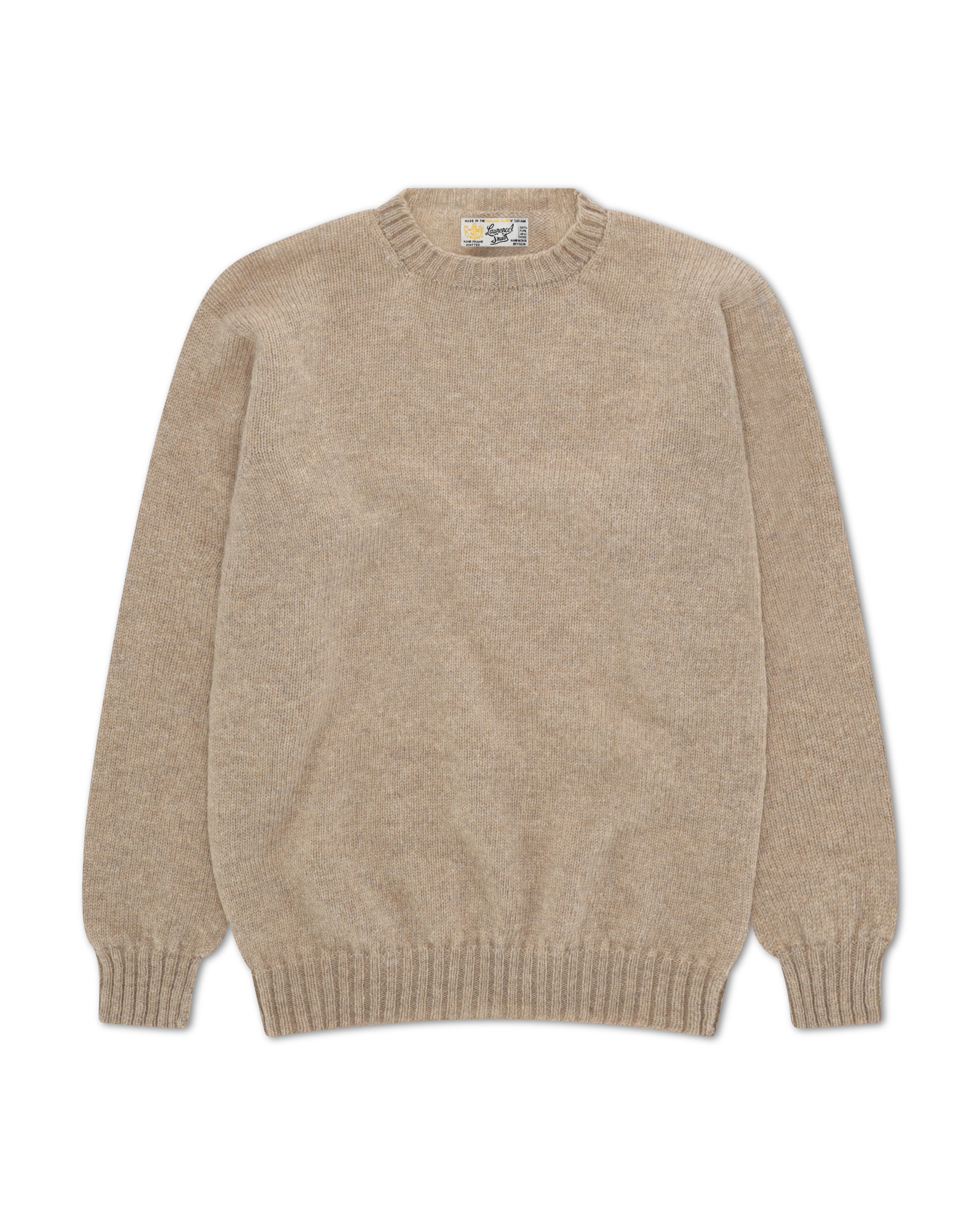 Shetlandcrewneck Sweater Crewneck Wool