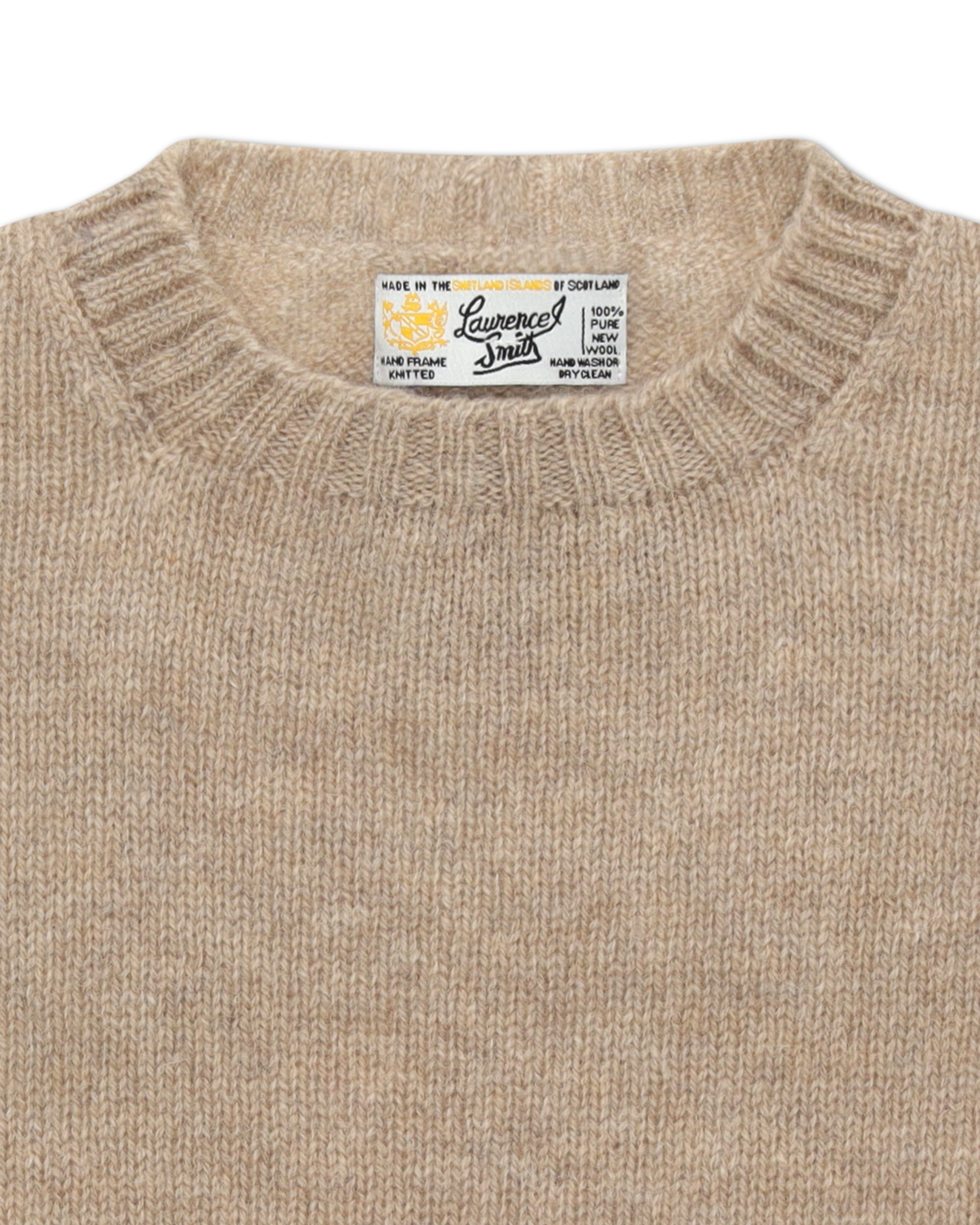 Shetlandcrewneck Sweater Crewneck Wool