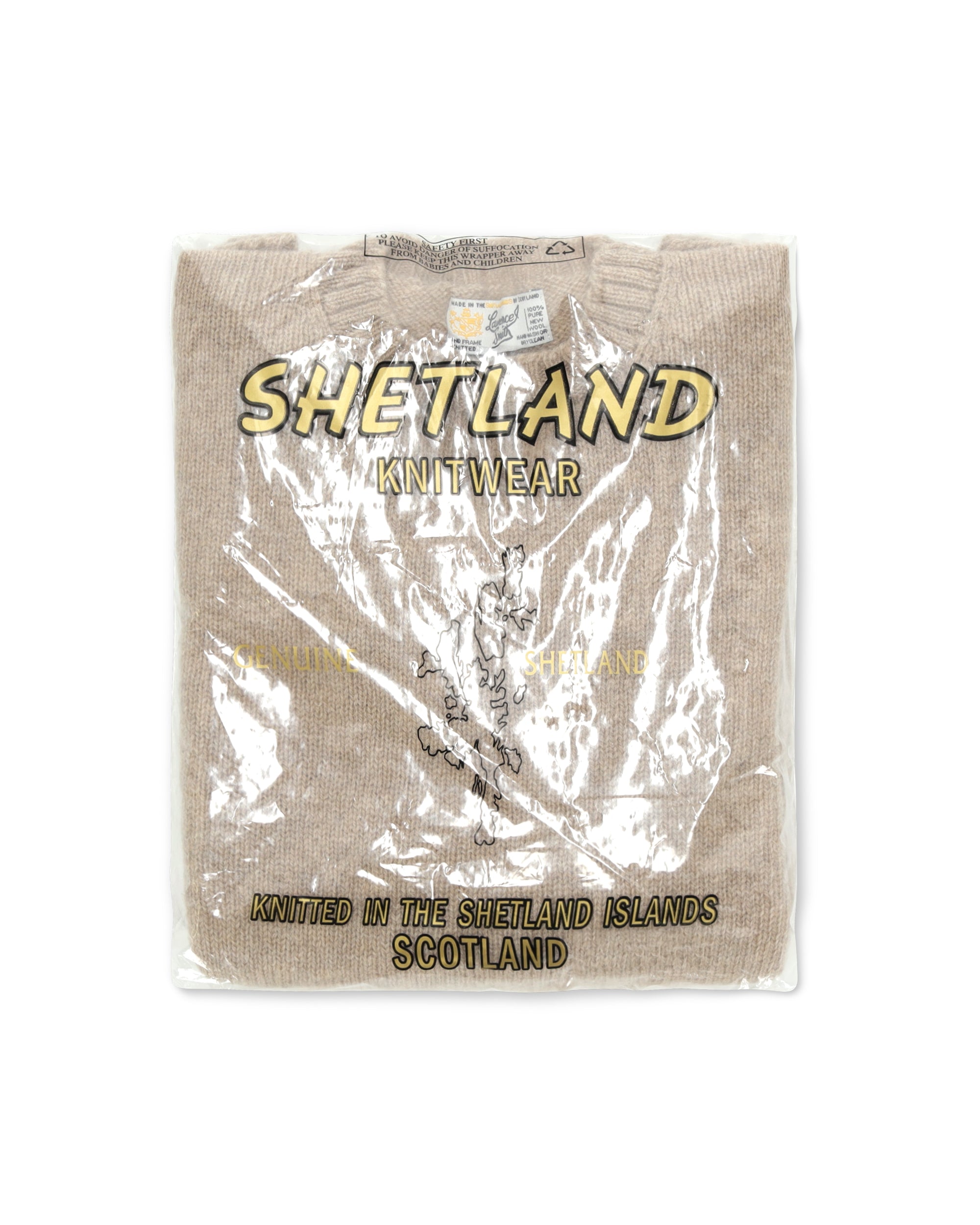 Shetlandcrewneck Sweater Crewneck Wool