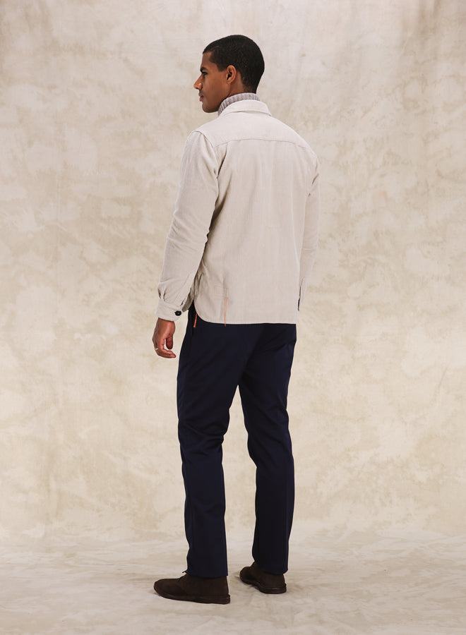 Short Overshirt In Velluto A Coste