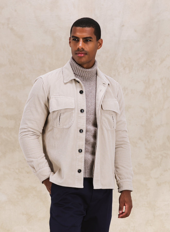 Short Overshirt In Velluto A Coste