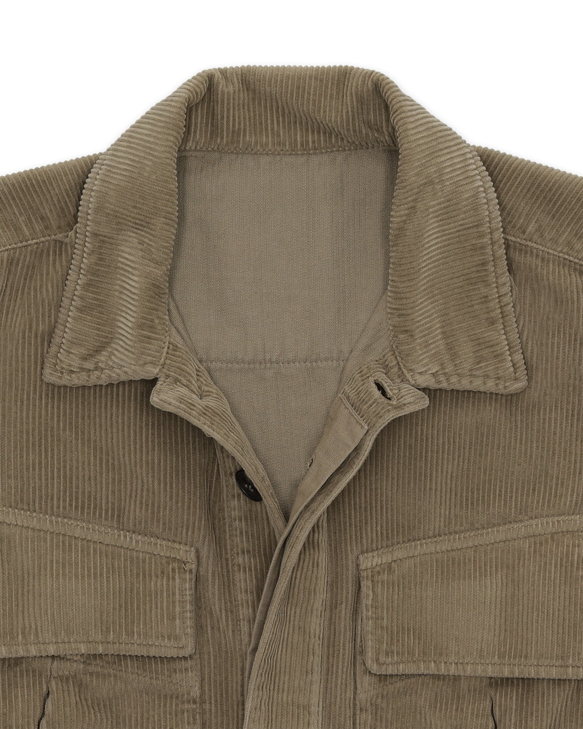 Short Overshirt In Velluto A Coste