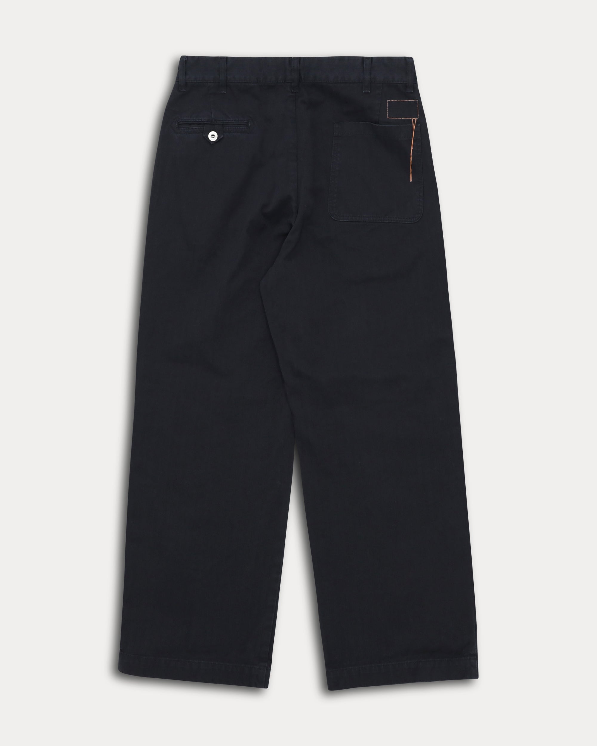 Silver Pantalone in Herringbone di Cotone
