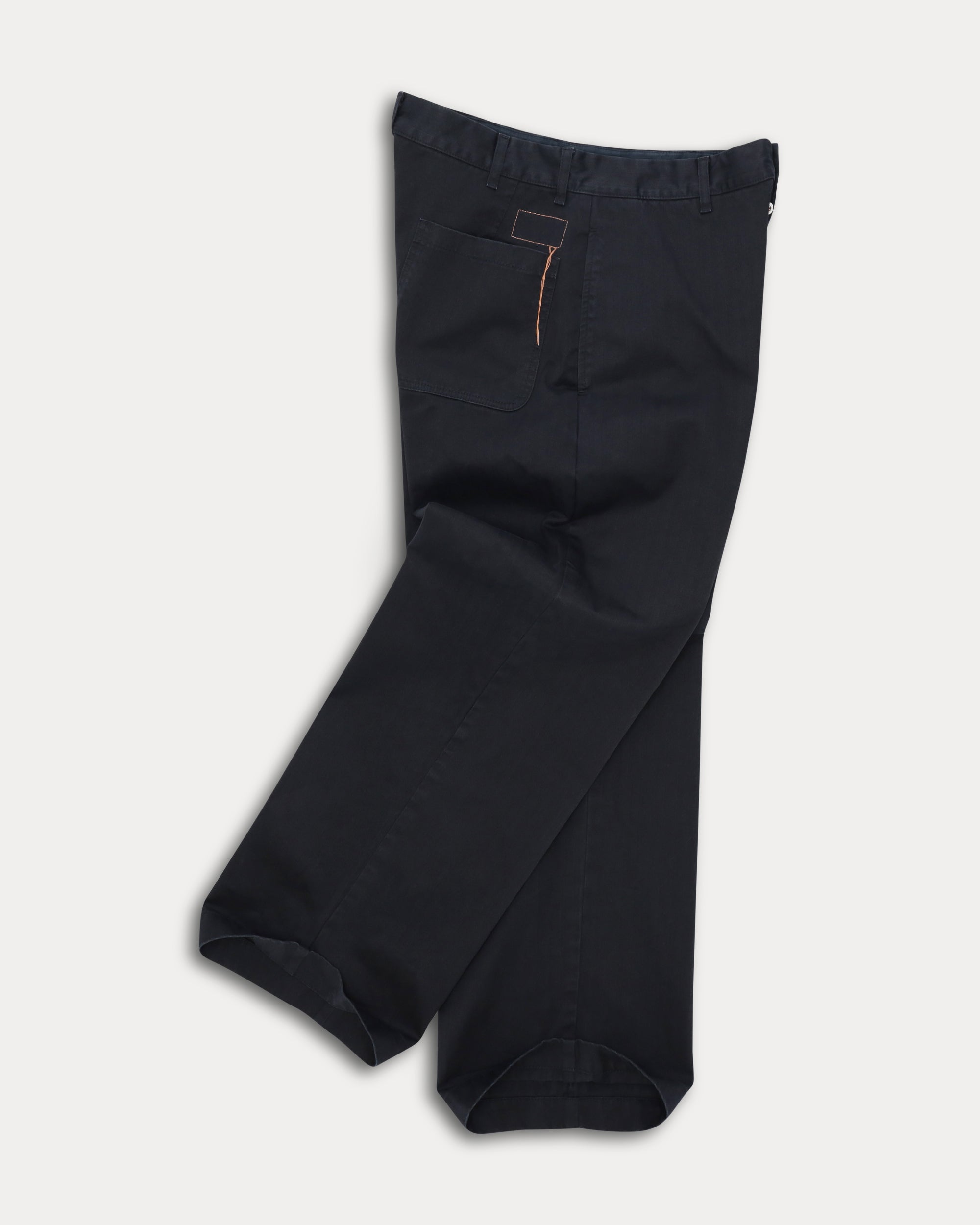 Silver Pantalone in Herringbone di Cotone