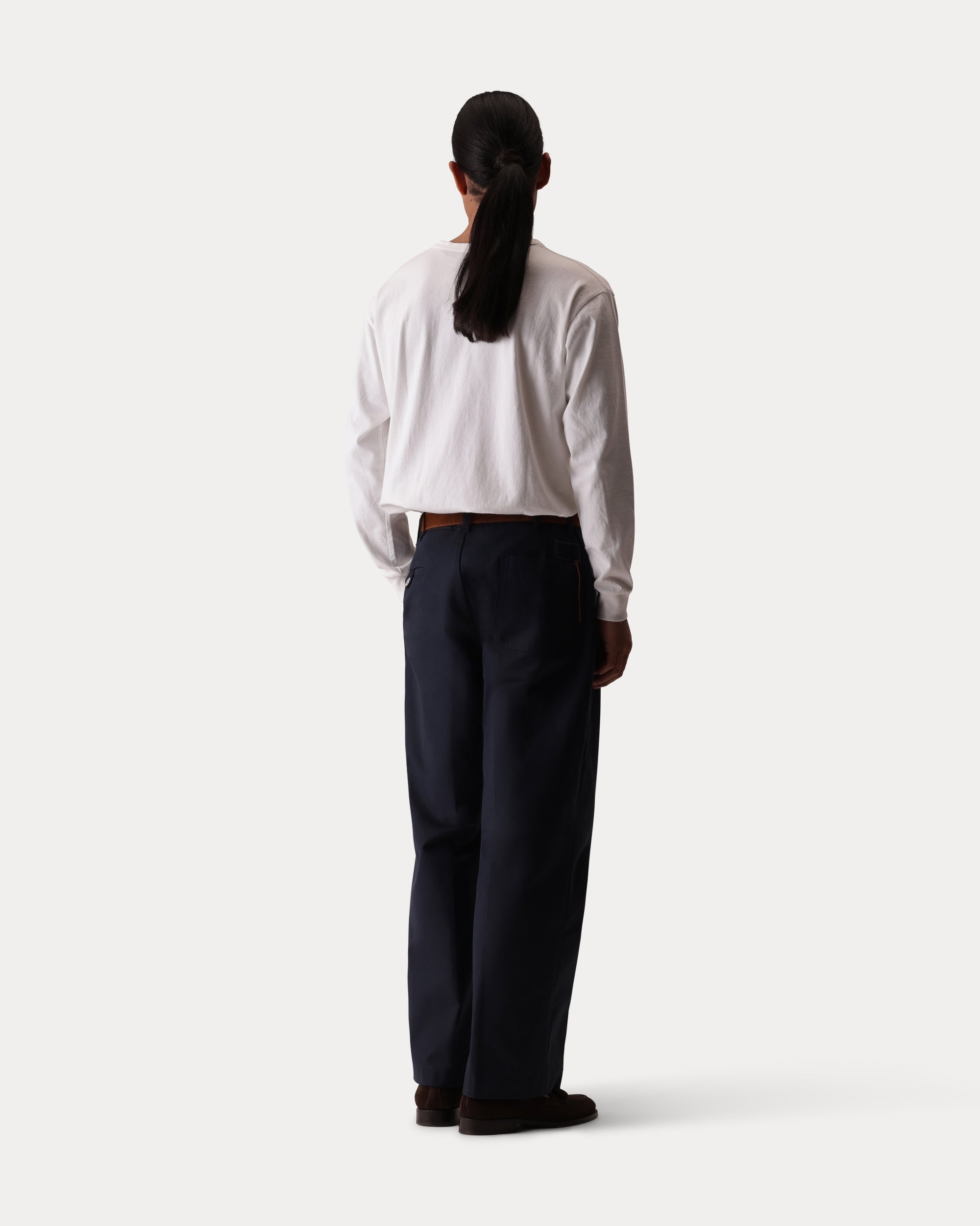 Silver Cotton Trousers
