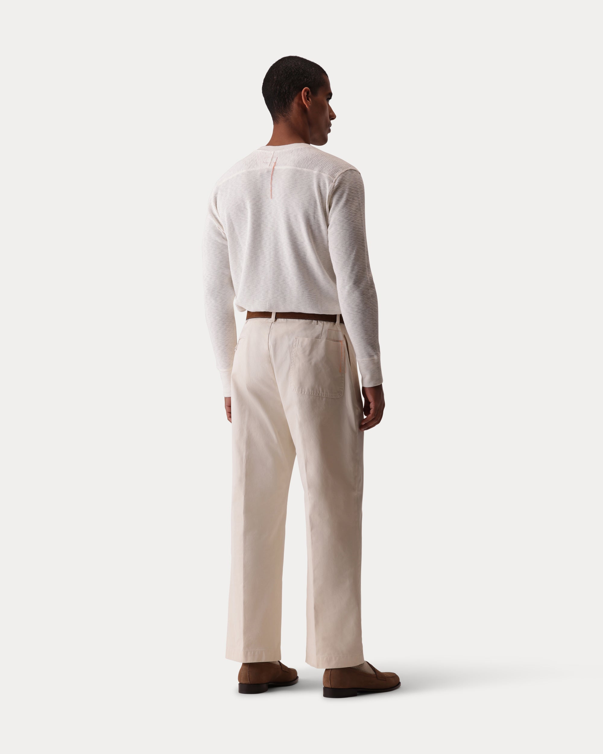 Silver Cotton Trousers