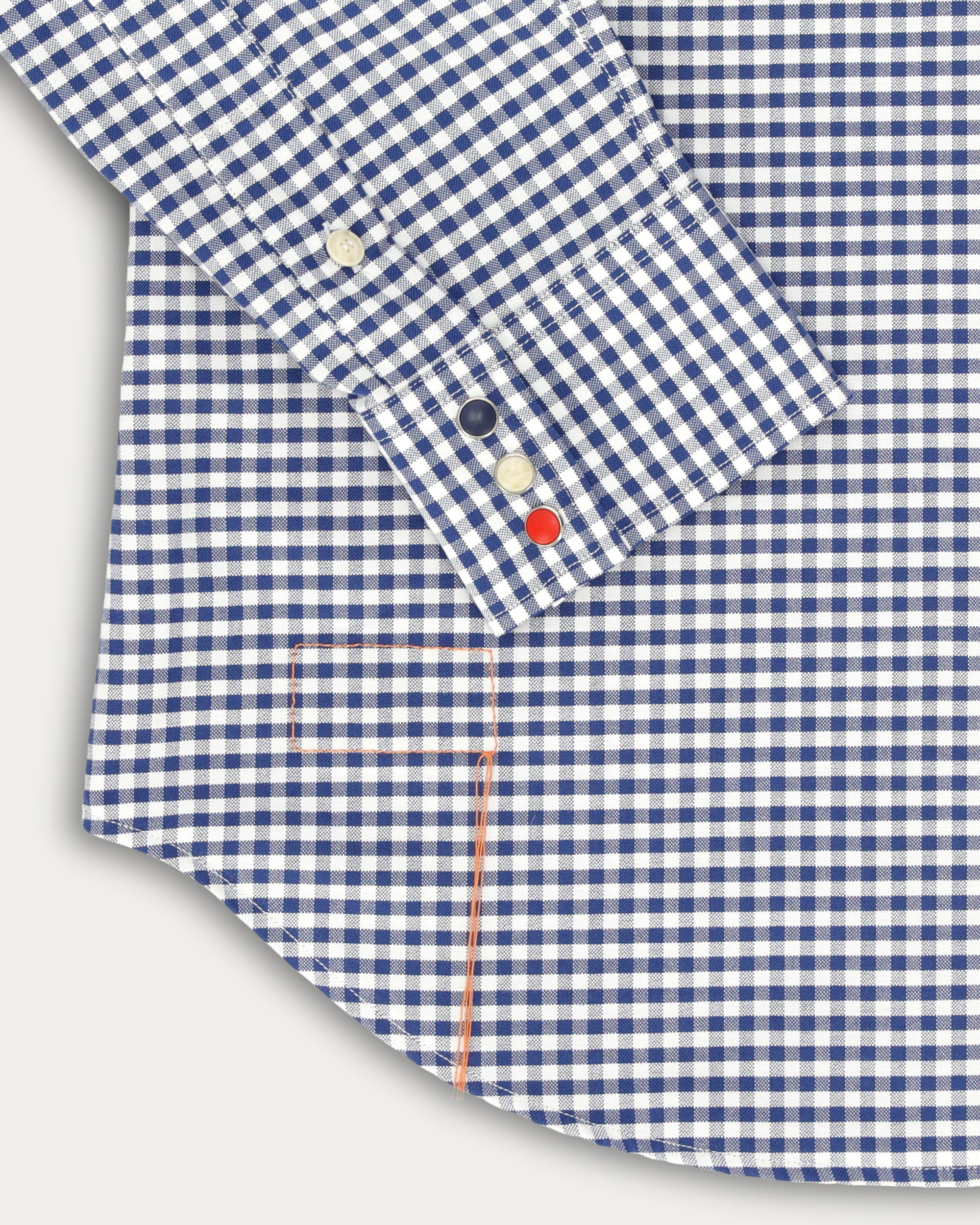 Smith Camicia Texana con Fantasia Vichy