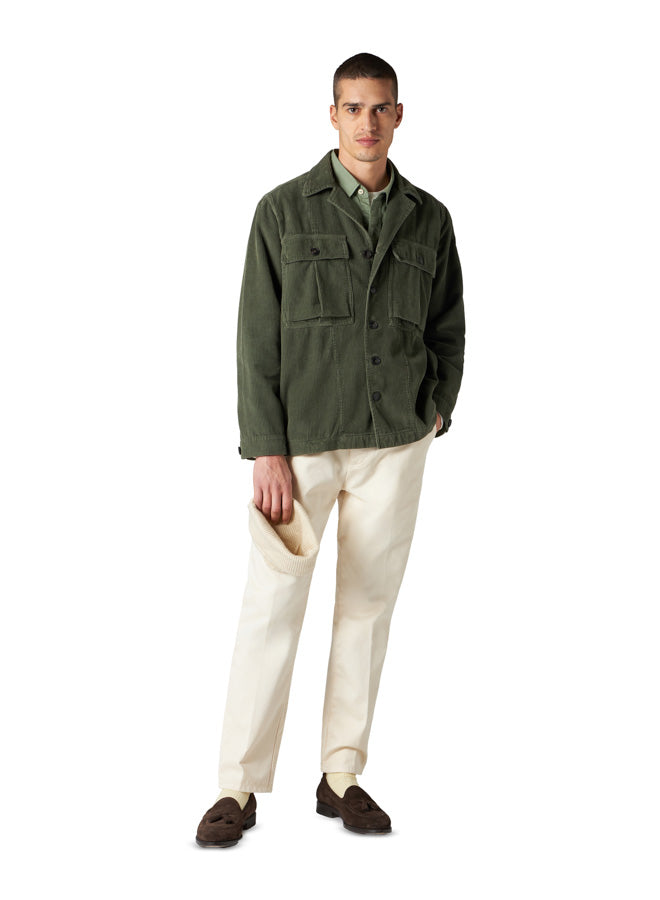 Solomon Overshirt In Velluto A Coste