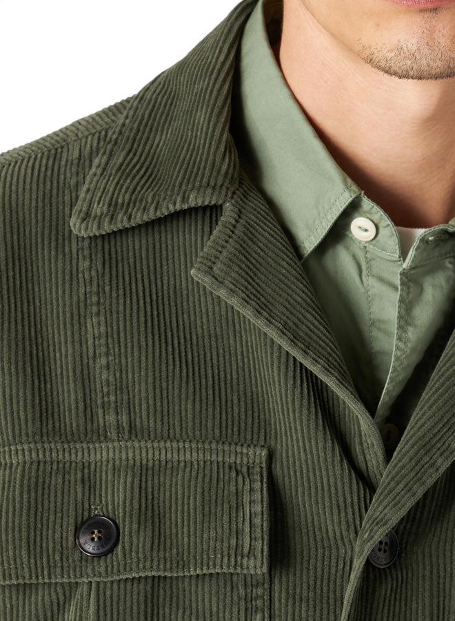 Solomon Overshirt In Velluto A Coste