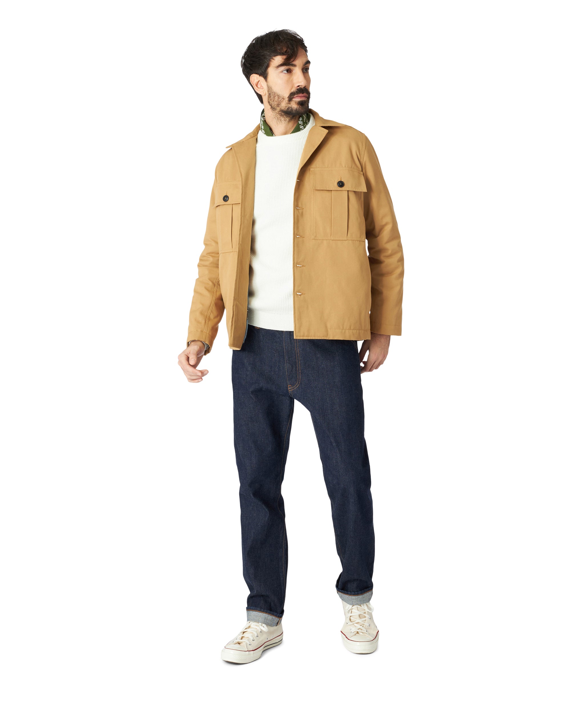 Solomonb Overshirt in Twill di Cotone