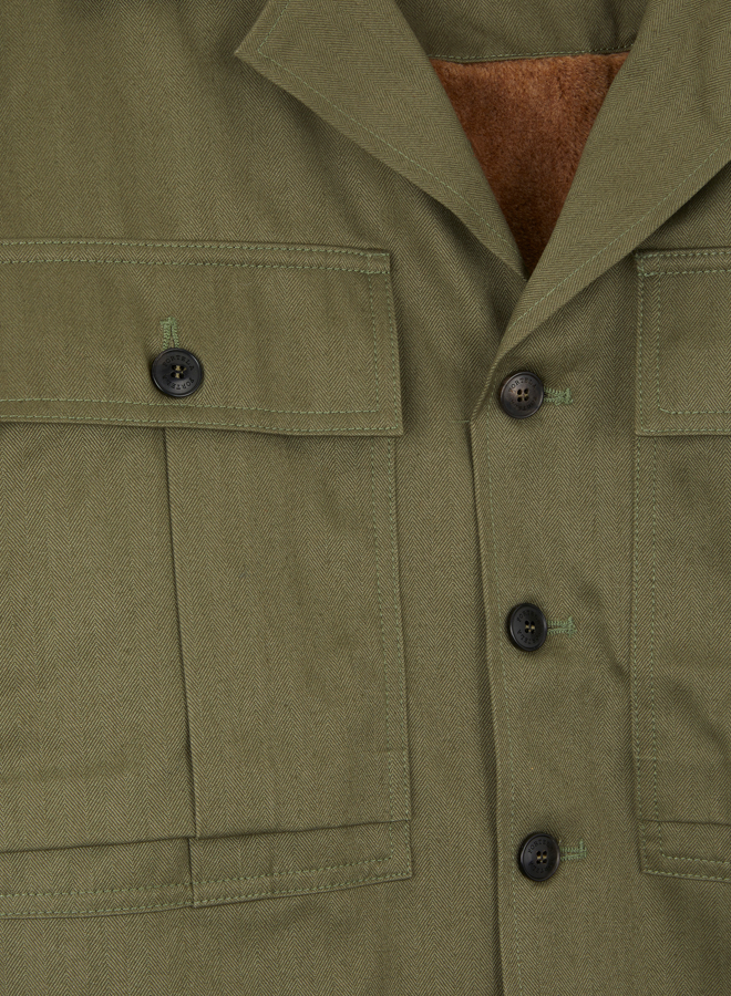 Solomonf Overshirt in Cotone Imbottita