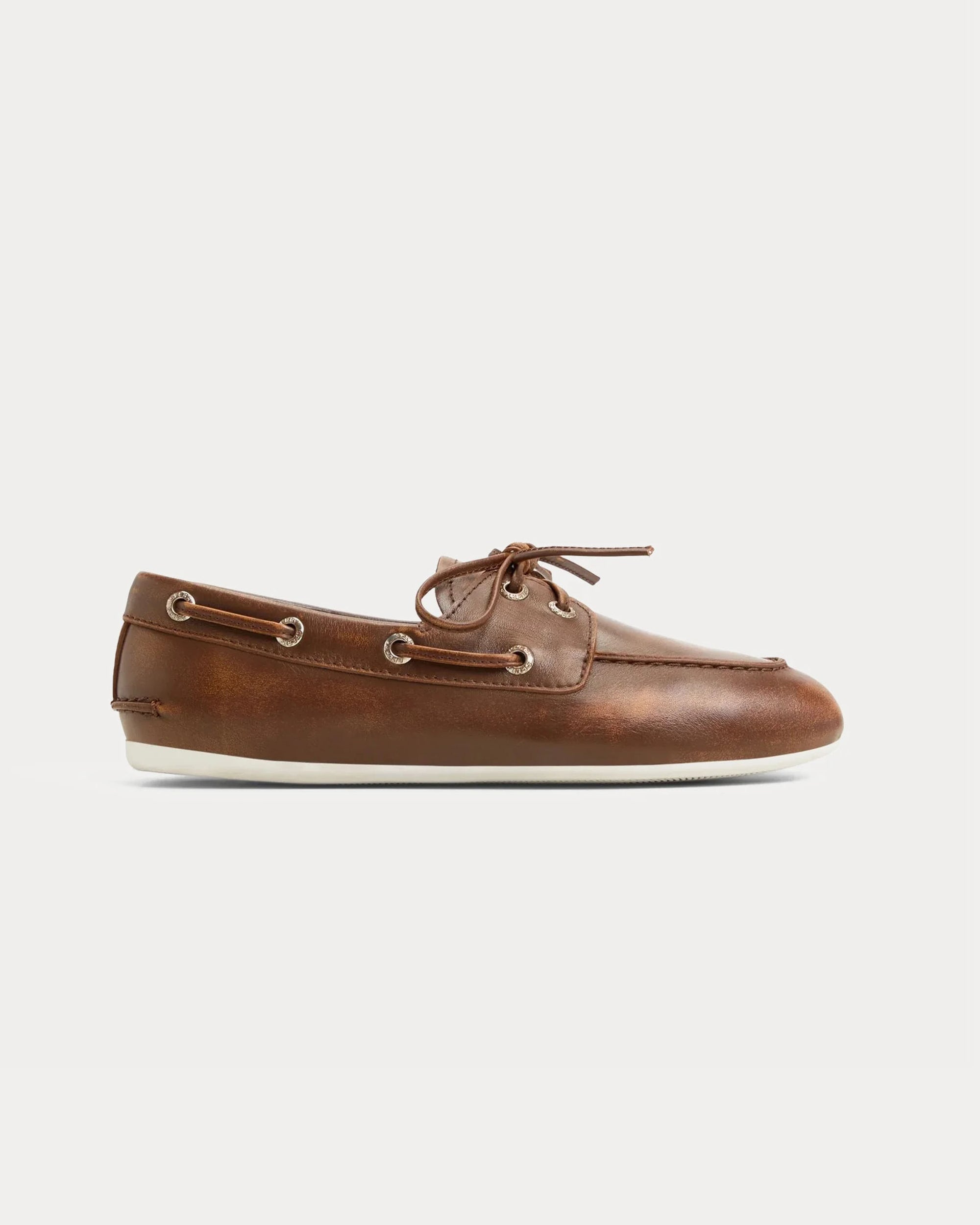 Sperry Slimboat Scarpa da Barca in Pelle "Distress"