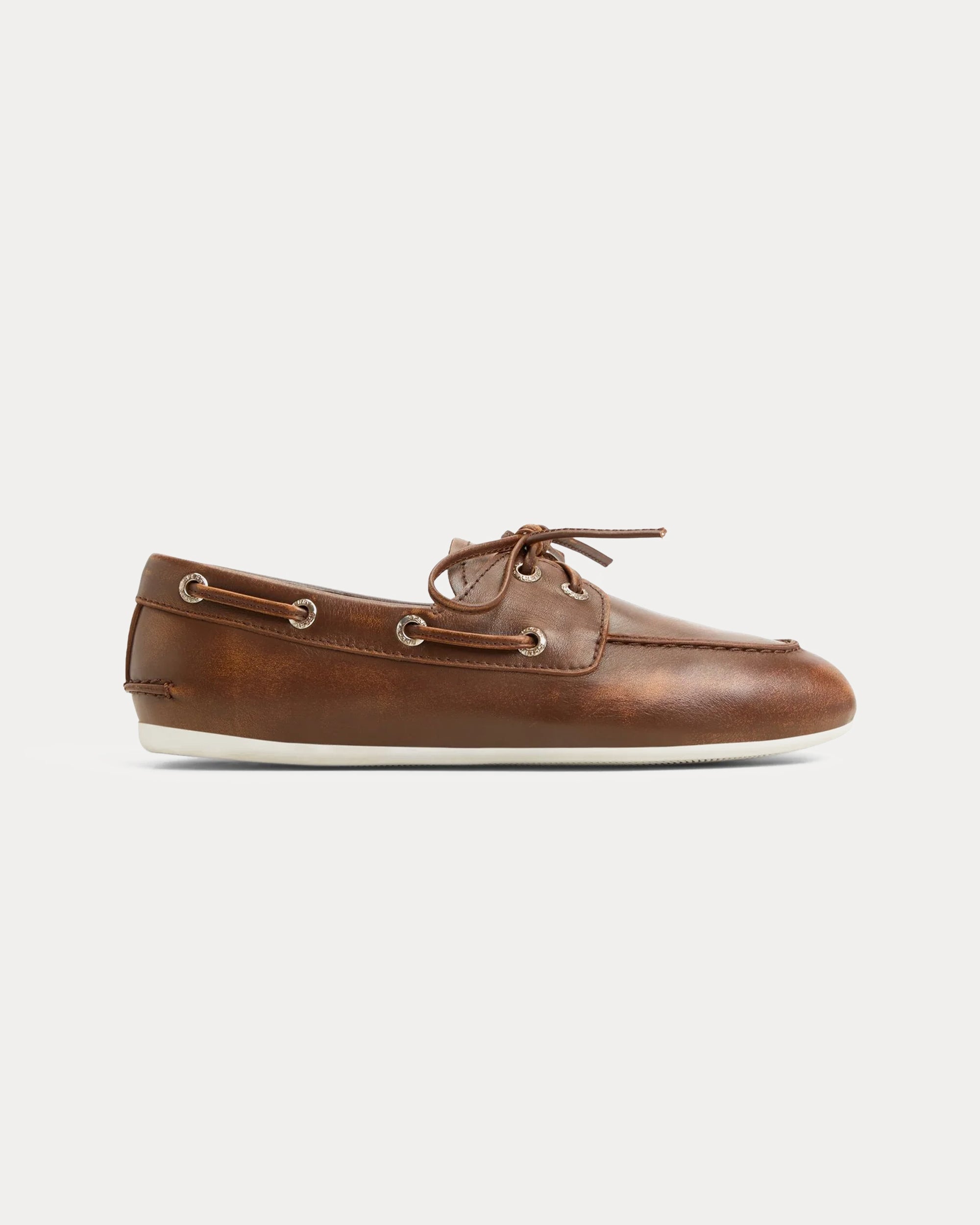 Sperry Slimboat Scarpa da Barca in Pelle "Distress"