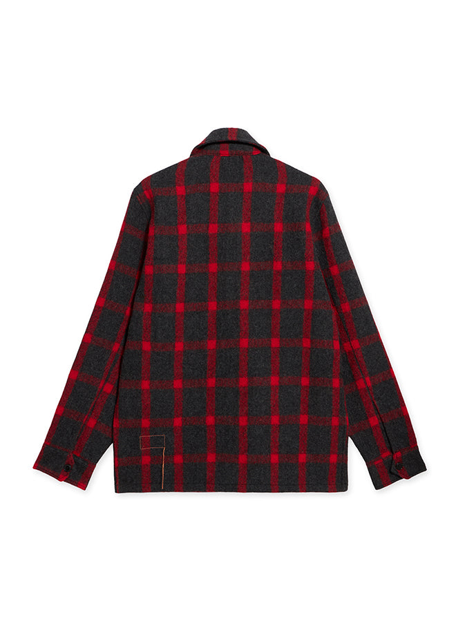 Steck Overshirt In Lana A Quadri