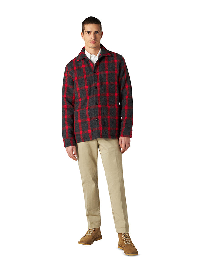 Steck Overshirt In Lana A Quadri