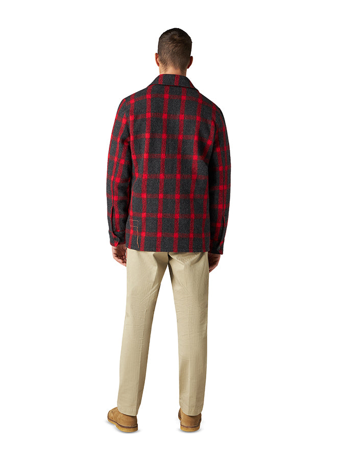 Steck Overshirt In Lana A Quadri