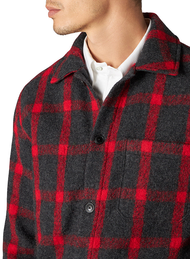 Steck Overshirt In Lana A Quadri