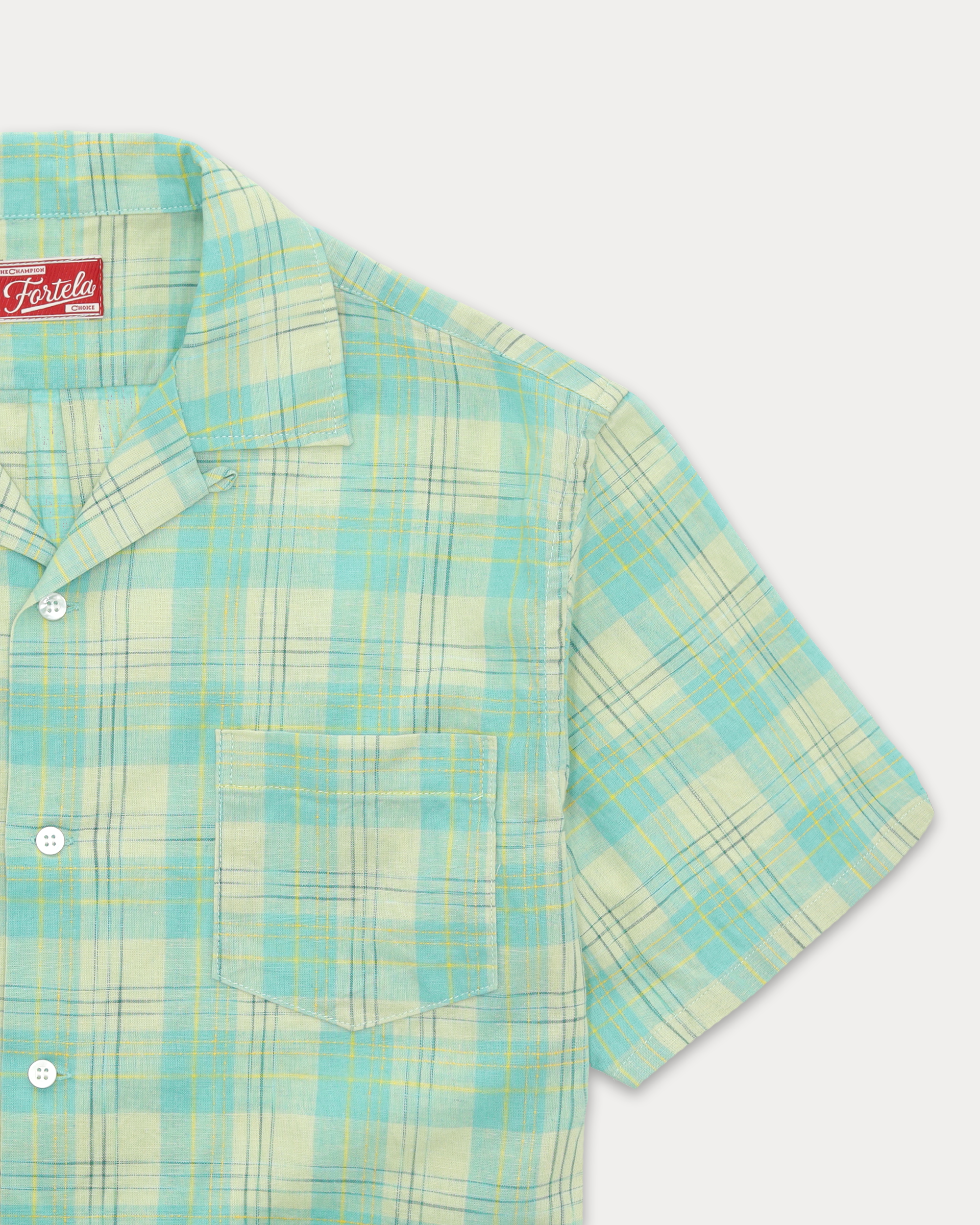 Strike Checkered Cotton Bowling Shirt
