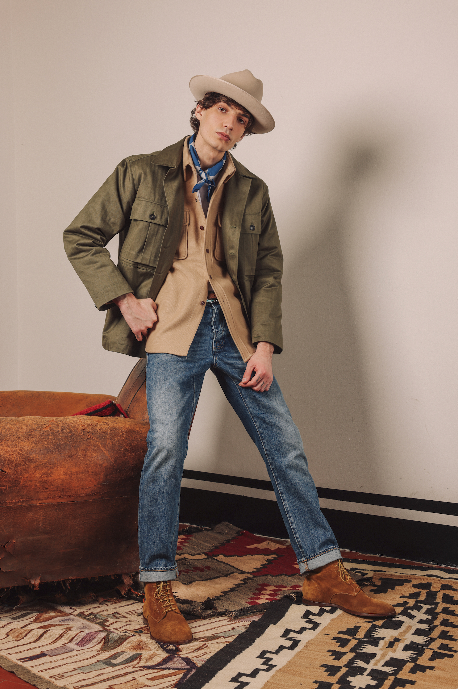 965 John Japan Denim Cimosato 5 Tasche Regular Fit Stone Wash