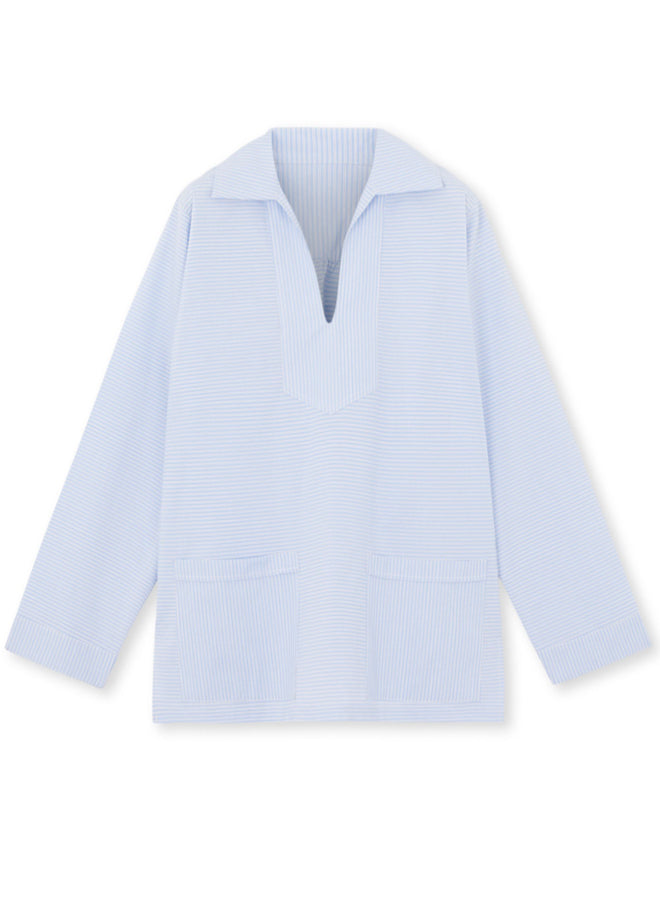 Gul Camicia in Cotone Oxford Scollata