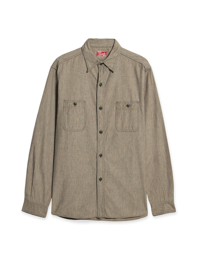Otero Camicia In Carbon Chambray