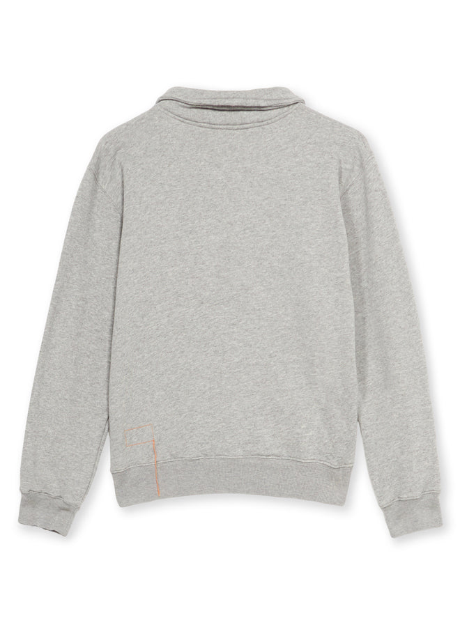 Yale Felpa In Cotone Felpato Con Colletto E Zip