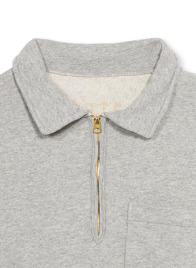 Yale Felpa In Cotone Felpato Con Colletto E Zip