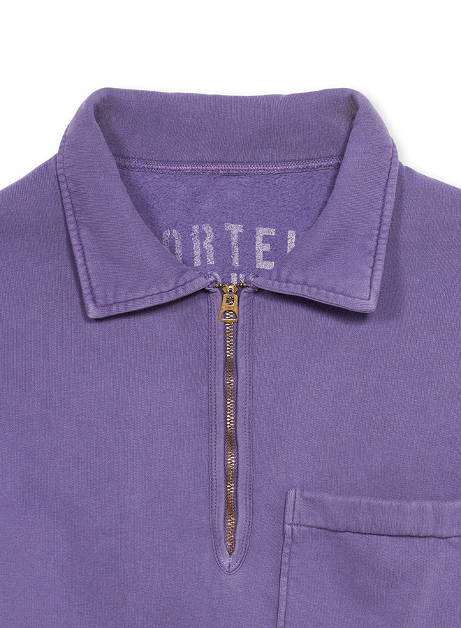 Yale Felpa In Cotone Felpato Con Colletto E Zip